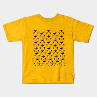 3-Eyed Alien Cats Pattern Kids T-Shirt